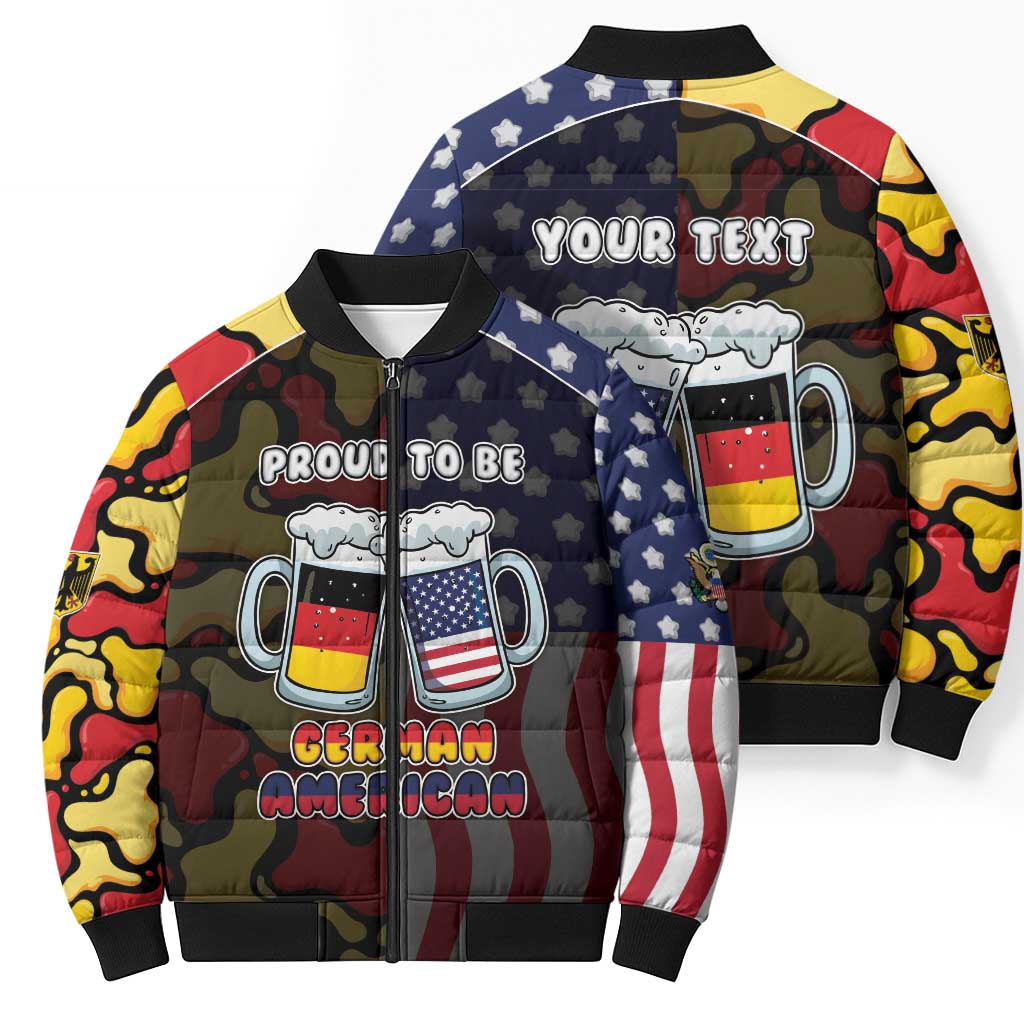 Personalized Germany American Heritage Month Bomber Puffer Jacket Beer Funny Style - Wonder Print Shop