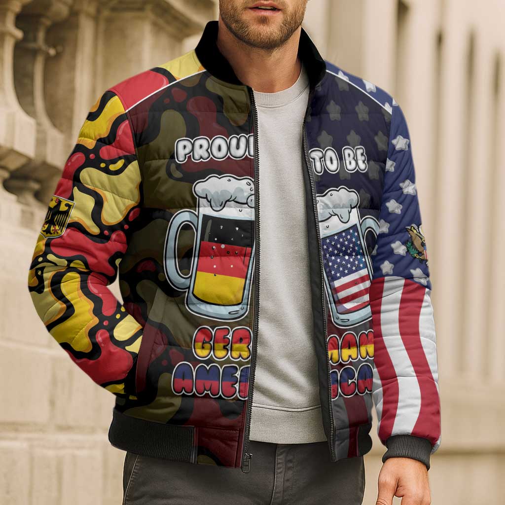 Personalized Germany American Heritage Month Bomber Puffer Jacket Beer Funny Style - Wonder Print Shop