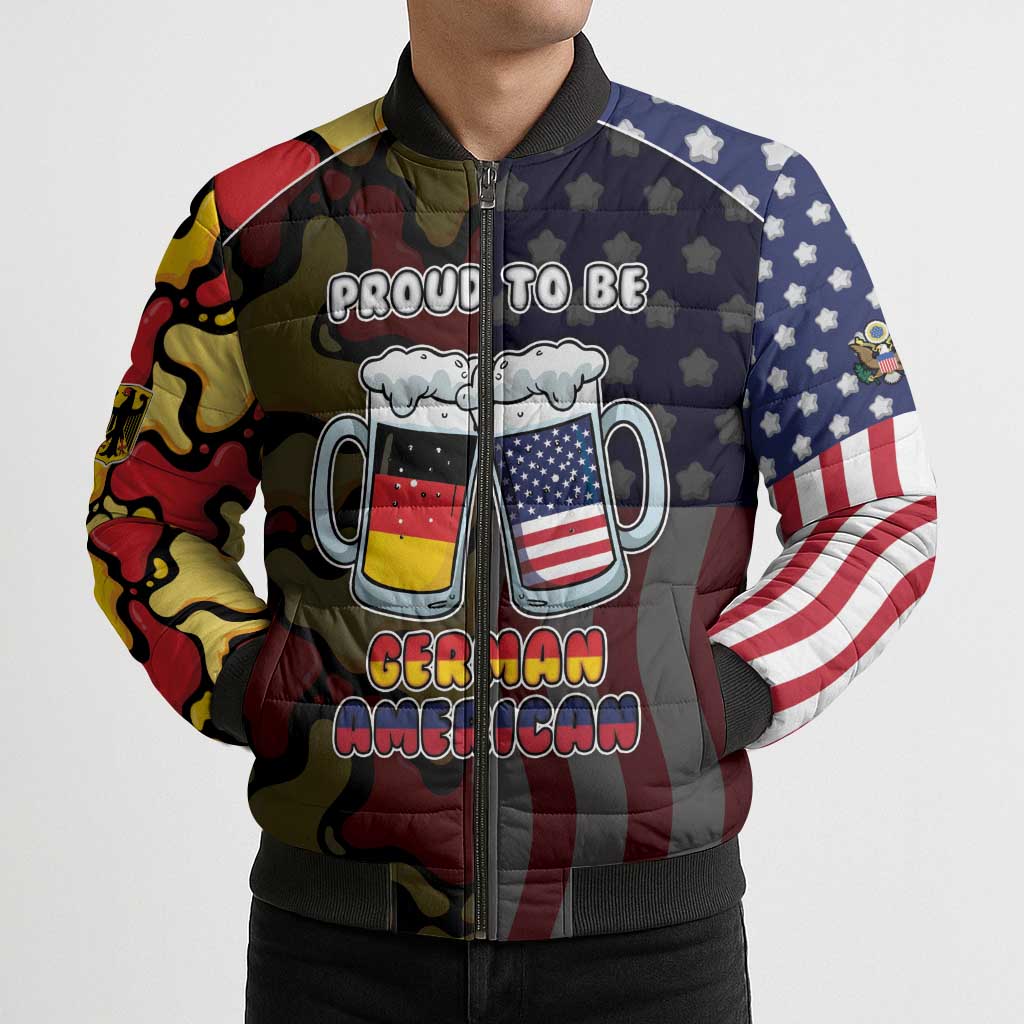 Personalized Germany American Heritage Month Bomber Puffer Jacket Beer Funny Style - Wonder Print Shop