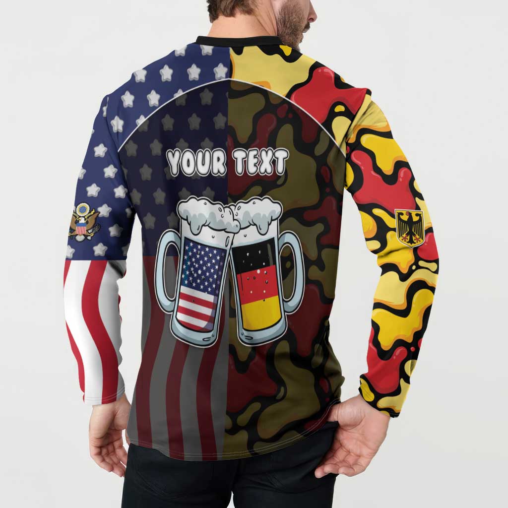 Personalized Germany American Heritage Month Button Sweatshirt Beer Funny Style - Wonder Print Shop
