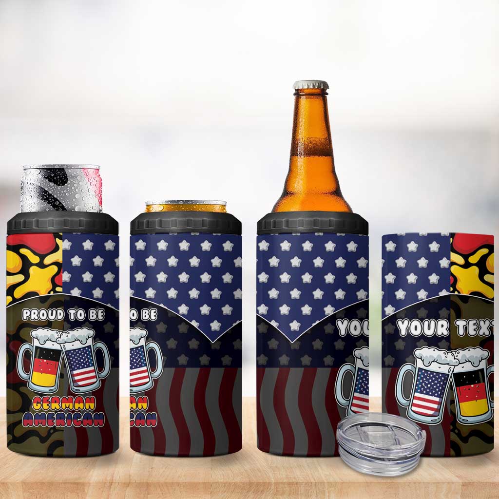 Personalized Germany American Heritage Month 4 in 1 Can Cooler Tumbler Beer Funny Style - Wonder Print Shop