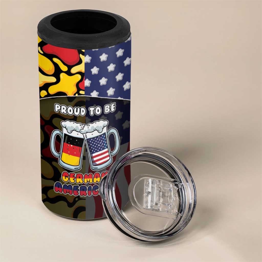 Personalized Germany American Heritage Month 4 in 1 Can Cooler Tumbler Beer Funny Style - Wonder Print Shop
