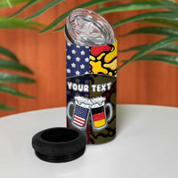 Personalized Germany American Heritage Month 4 in 1 Can Cooler Tumbler Beer Funny Style - Wonder Print Shop