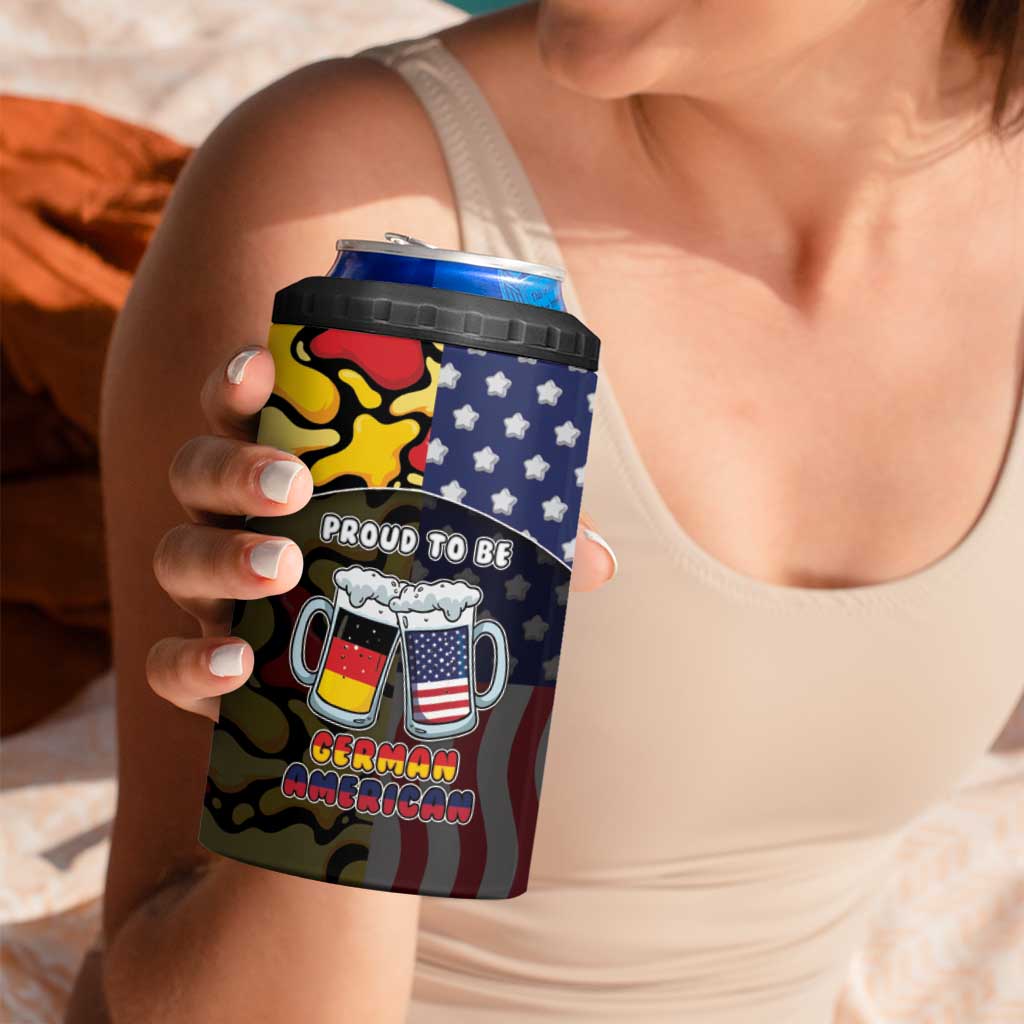 Personalized Germany American Heritage Month 4 in 1 Can Cooler Tumbler Beer Funny Style - Wonder Print Shop
