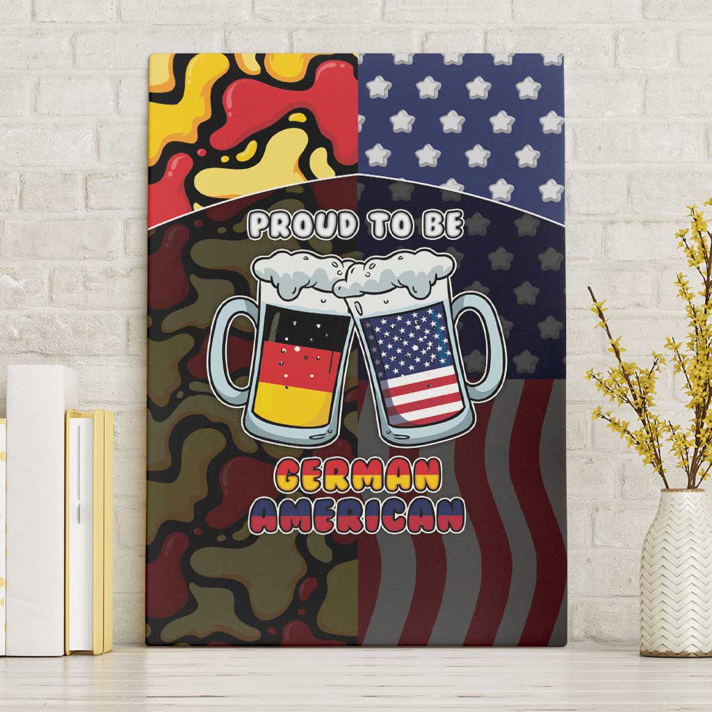 Germany American Heritage Month Canvas Wall Art Beer Funny Style - Wonder Print Shop