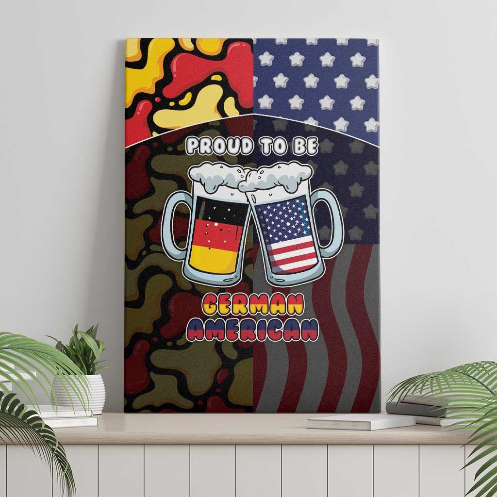 Germany American Heritage Month Canvas Wall Art Beer Funny Style - Wonder Print Shop