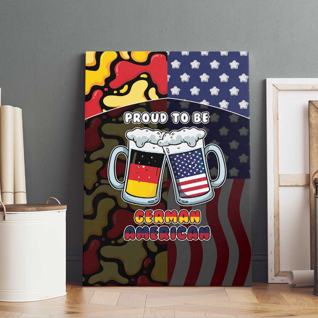 Germany American Heritage Month Canvas Wall Art Beer Funny Style - Wonder Print Shop