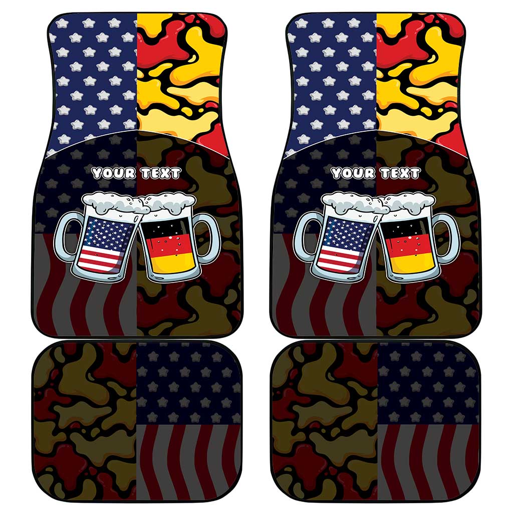 Personalized Germany American Heritage Month Car Mats Beer Funny Style - Wonder Print Shop