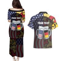 Personalized Germany American Heritage Month Couples Matching Puletasi and Hawaiian Shirt Beer Funny Style - Wonder Print Shop