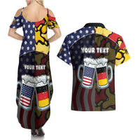 Personalized Germany American Heritage Month Couples Matching Summer Maxi Dress and Hawaiian Shirt Beer Funny Style - Wonder Print Shop
