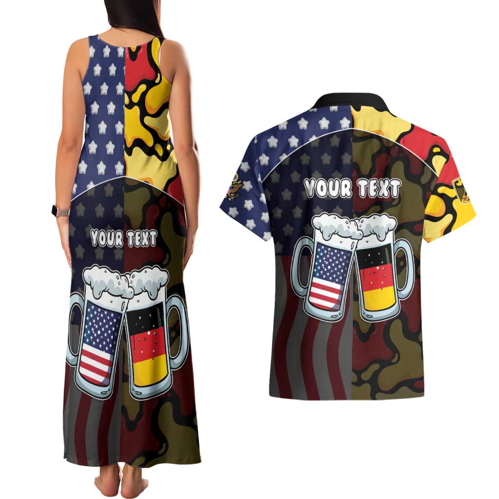 Personalized Germany American Heritage Month Couples Matching Tank Maxi Dress and Hawaiian Shirt Beer Funny Style - Wonder Print Shop