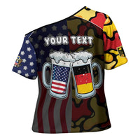 Personalized Germany American Heritage Month Cross Shoulder Shirt Beer Funny Style - Wonder Print Shop