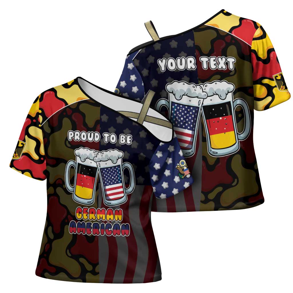 Personalized Germany American Heritage Month Cross Shoulder Shirt Beer Funny Style - Wonder Print Shop