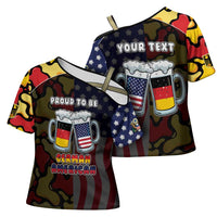 Personalized Germany American Heritage Month Cross Shoulder Shirt Beer Funny Style - Wonder Print Shop
