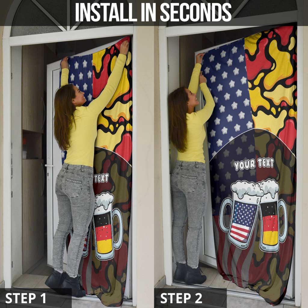 Personalized Germany American Heritage Month Door Cover Beer Funny Style - Wonder Print Shop