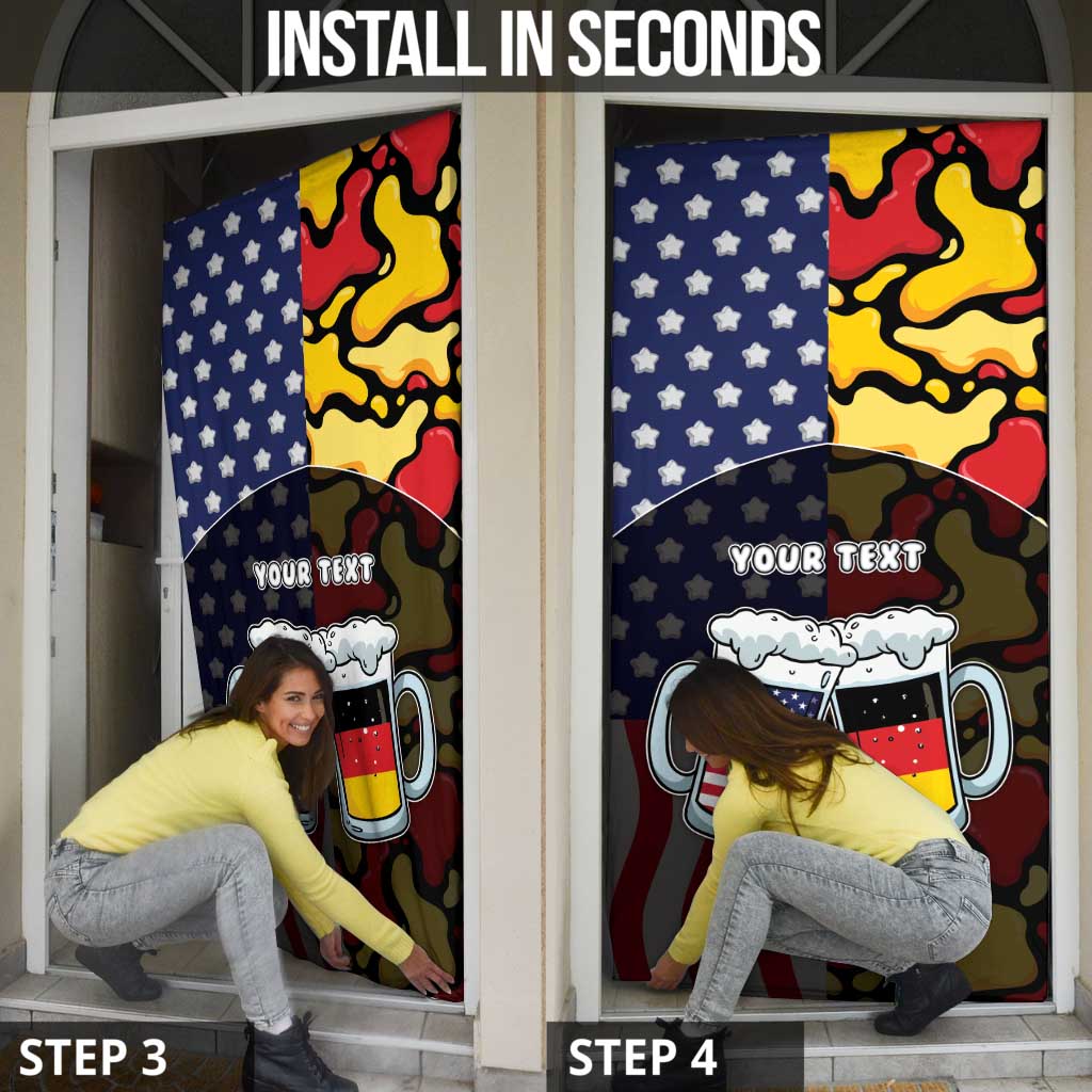 Personalized Germany American Heritage Month Door Cover Beer Funny Style - Wonder Print Shop