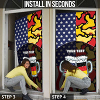 Personalized Germany American Heritage Month Door Cover Beer Funny Style - Wonder Print Shop