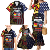 Personalized Germany American Heritage Month Family Matching Mermaid Dress and Hawaiian Shirt Beer Funny Style - Wonder Print Shop