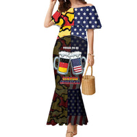 Personalized Germany American Heritage Month Family Matching Mermaid Dress and Hawaiian Shirt Beer Funny Style - Wonder Print Shop
