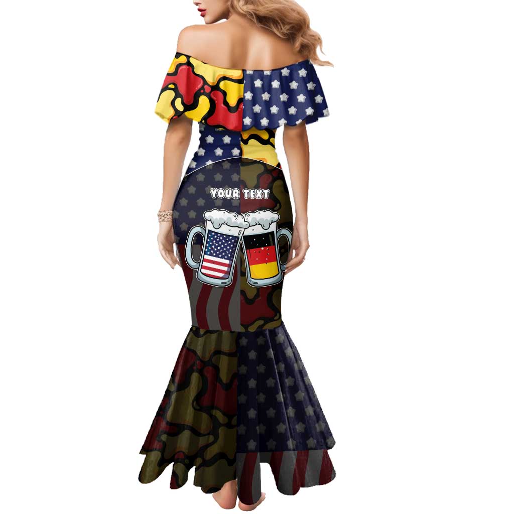 Personalized Germany American Heritage Month Family Matching Mermaid Dress and Hawaiian Shirt Beer Funny Style - Wonder Print Shop