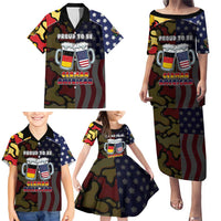 Personalized Germany American Heritage Month Family Matching Puletasi and Hawaiian Shirt Beer Funny Style - Wonder Print Shop