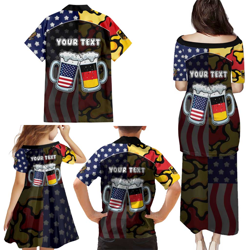 Personalized Germany American Heritage Month Family Matching Puletasi and Hawaiian Shirt Beer Funny Style - Wonder Print Shop