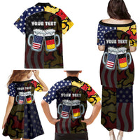 Personalized Germany American Heritage Month Family Matching Puletasi and Hawaiian Shirt Beer Funny Style - Wonder Print Shop