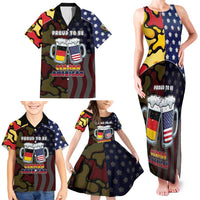 Personalized Germany American Heritage Month Family Matching Tank Maxi Dress and Hawaiian Shirt Beer Funny Style - Wonder Print Shop