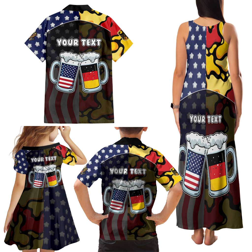Personalized Germany American Heritage Month Family Matching Tank Maxi Dress and Hawaiian Shirt Beer Funny Style - Wonder Print Shop