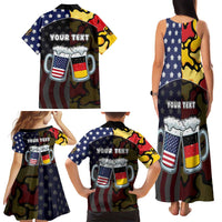 Personalized Germany American Heritage Month Family Matching Tank Maxi Dress and Hawaiian Shirt Beer Funny Style - Wonder Print Shop