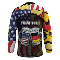 Personalized Germany American Heritage Month Hockey Jersey Beer Funny Style - Wonder Print Shop
