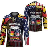 Personalized Germany American Heritage Month Hockey Jersey Beer Funny Style - Wonder Print Shop