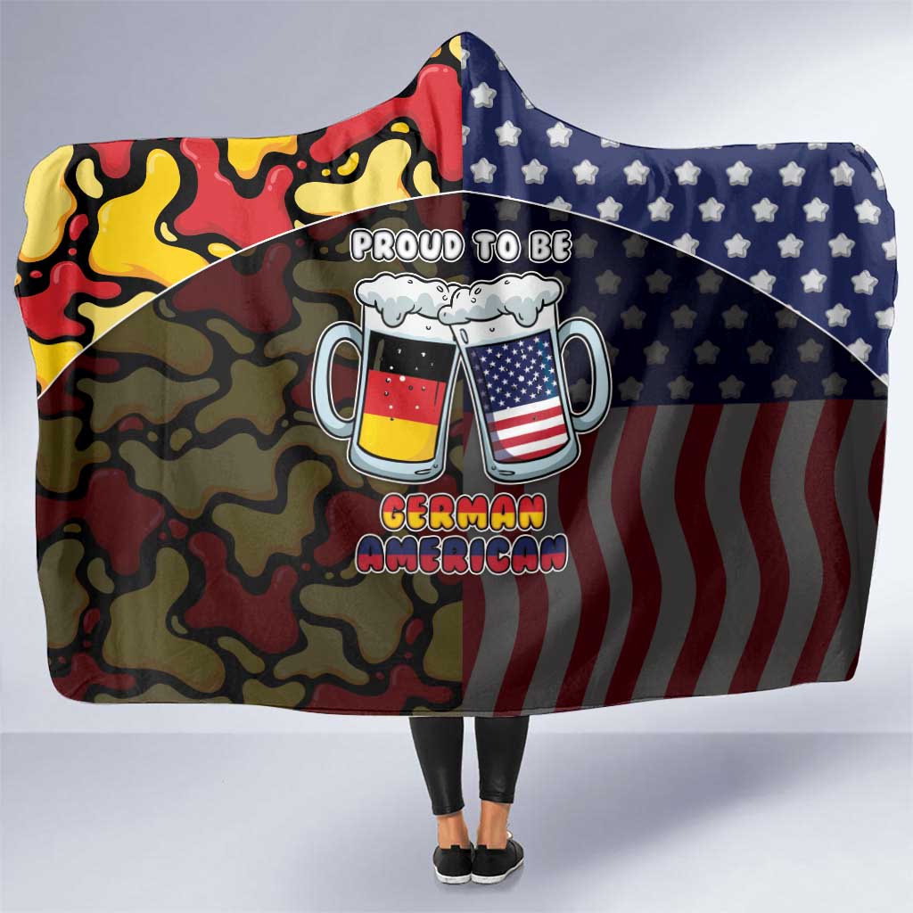 Germany American Heritage Month Hooded Blanket Beer Funny Style - Wonder Print Shop