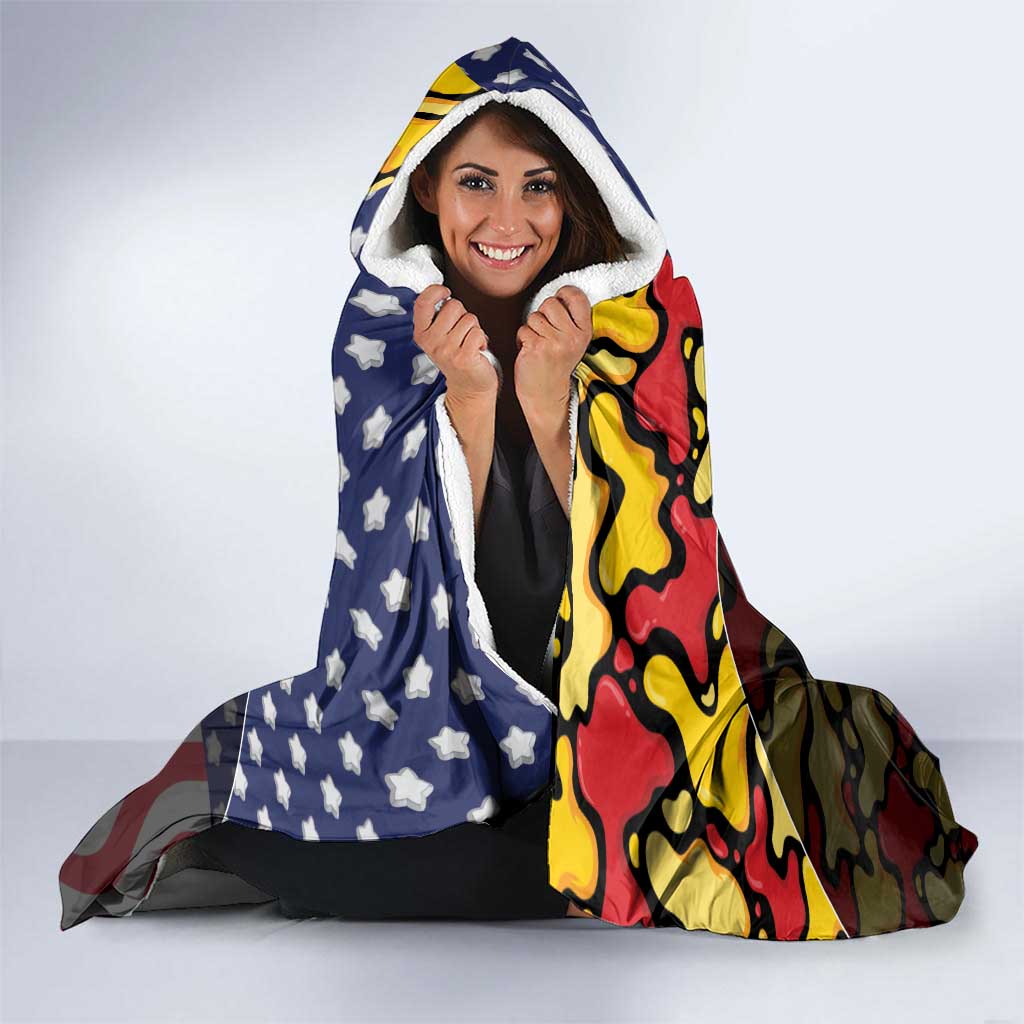 Germany American Heritage Month Hooded Blanket Beer Funny Style - Wonder Print Shop