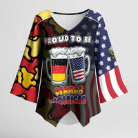 Personalized Germany American Heritage Month Kimono Sleeve Blouse Beer Funny Style - Wonder Print Shop