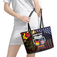 Germany American Heritage Month Leather Tote Bag Beer Funny Style - Wonder Print Shop