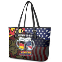 Germany American Heritage Month Leather Tote Bag Beer Funny Style - Wonder Print Shop