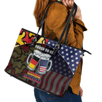 Germany American Heritage Month Leather Tote Bag Beer Funny Style - Wonder Print Shop