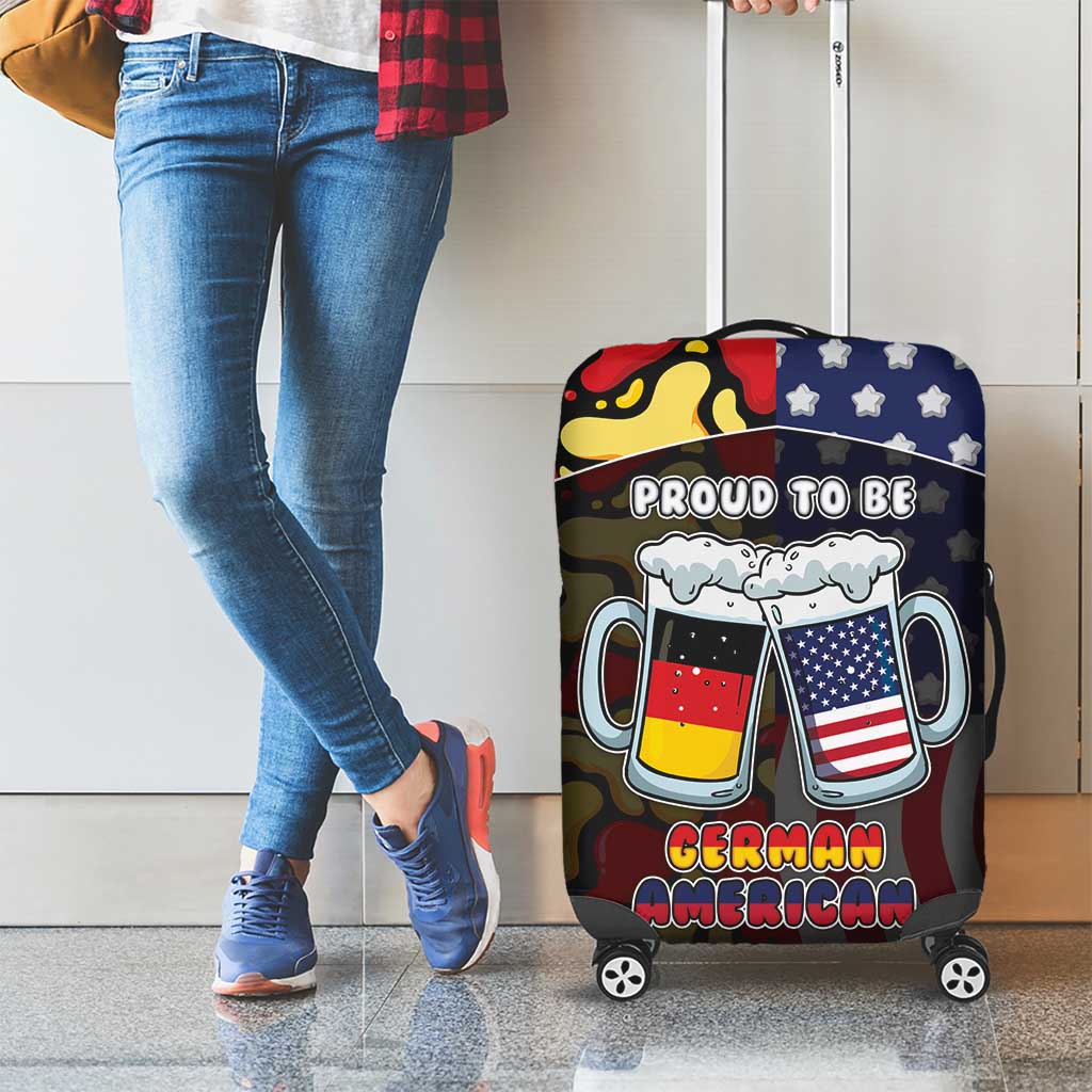 Germany American Heritage Month Luggage Cover Beer Funny Style - Wonder Print Shop