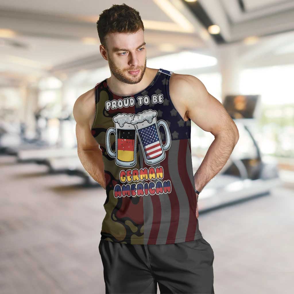 Personalized Germany American Heritage Month Men Tank Top Beer Funny Style - Wonder Print Shop