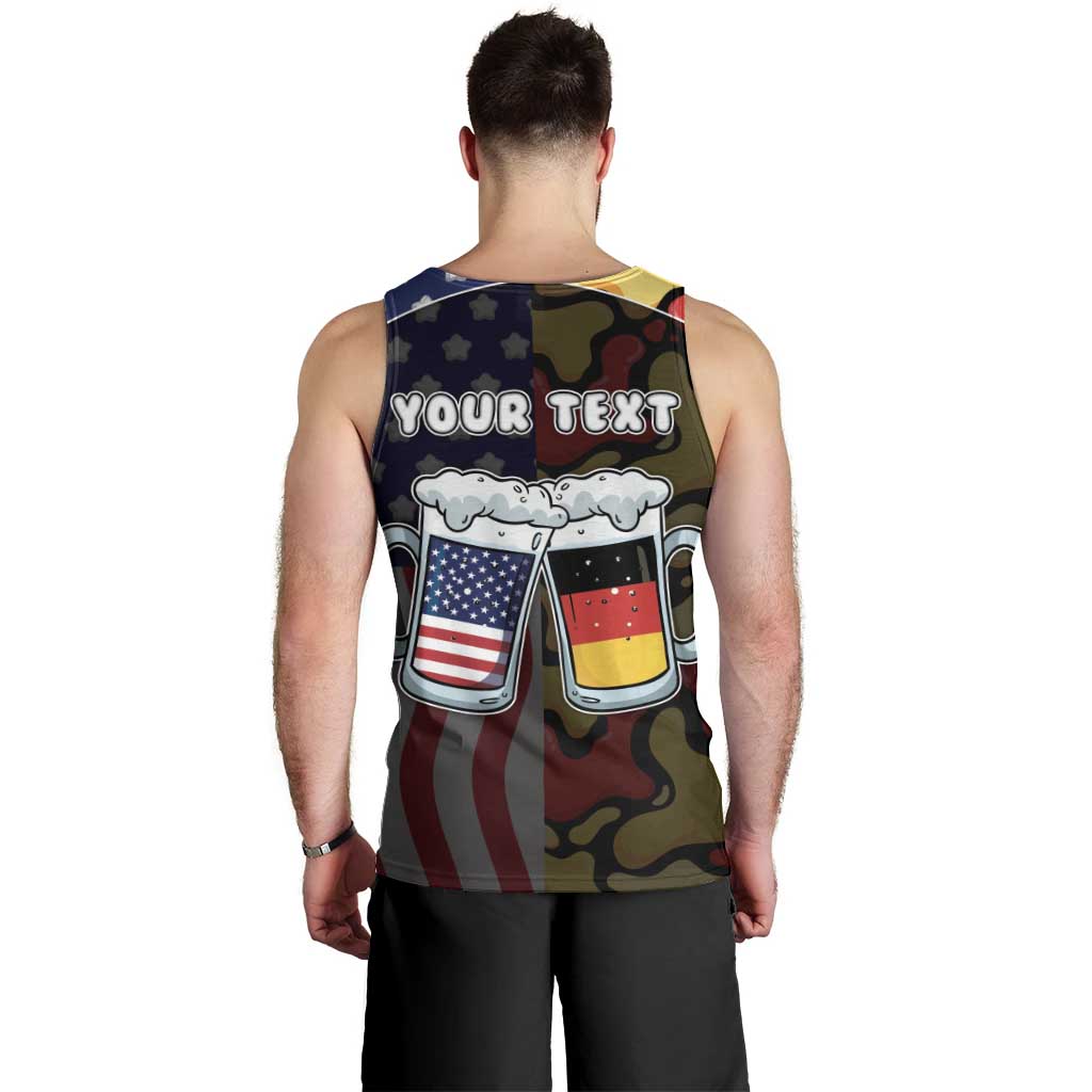 Personalized Germany American Heritage Month Men Tank Top Beer Funny Style - Wonder Print Shop