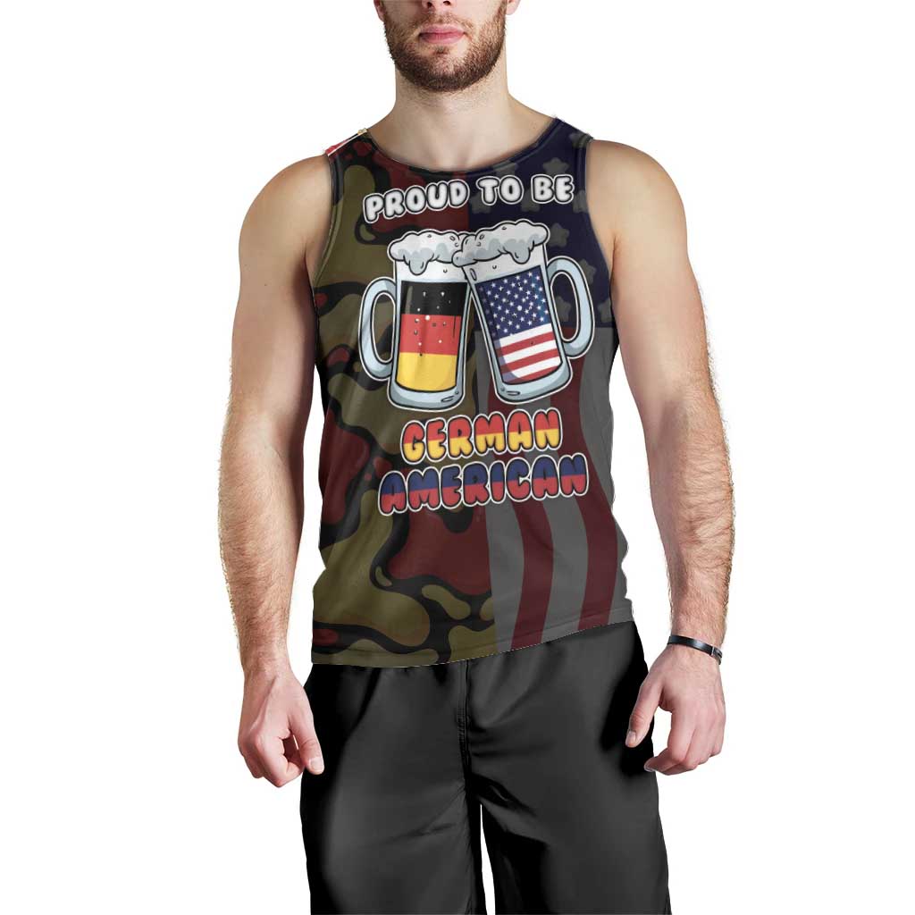 Personalized Germany American Heritage Month Men Tank Top Beer Funny Style - Wonder Print Shop