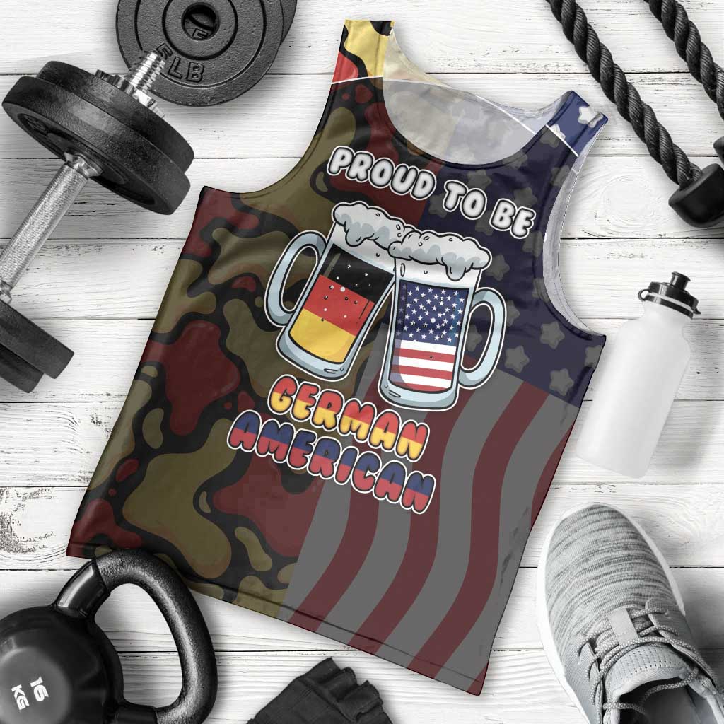 Personalized Germany American Heritage Month Men Tank Top Beer Funny Style - Wonder Print Shop