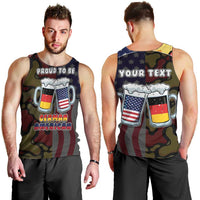 Personalized Germany American Heritage Month Men Tank Top Beer Funny Style - Wonder Print Shop