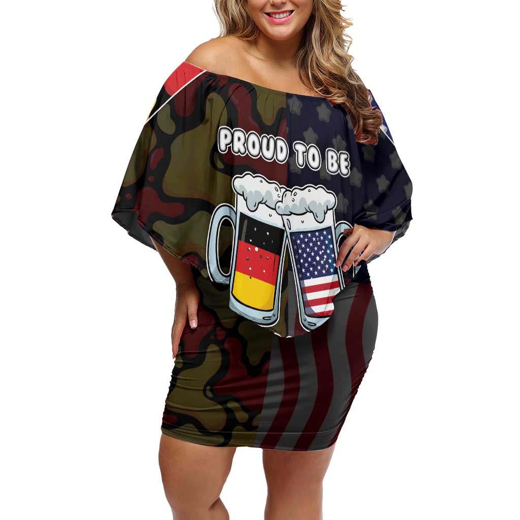 Personalized Germany American Heritage Month Off Shoulder Short Dress Beer Funny Style - Wonder Print Shop