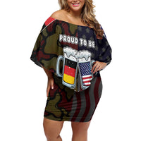 Personalized Germany American Heritage Month Off Shoulder Short Dress Beer Funny Style - Wonder Print Shop