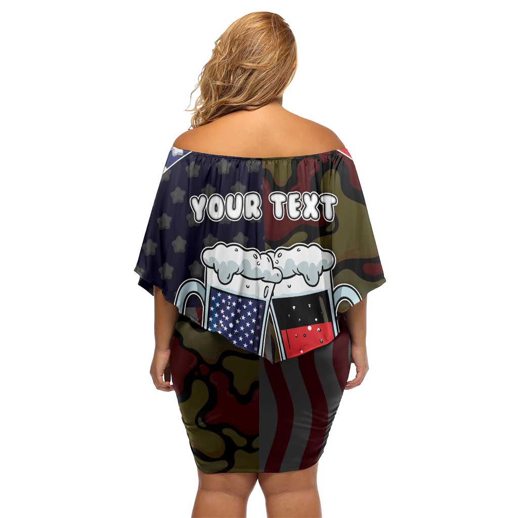 Personalized Germany American Heritage Month Off Shoulder Short Dress Beer Funny Style - Wonder Print Shop