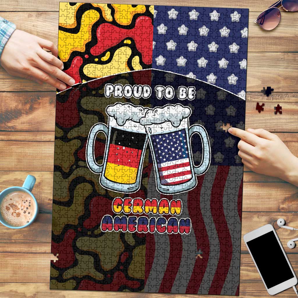Germany American Heritage Month Puzzle Beer Funny Style - Wonder Print Shop