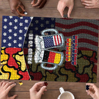 Germany American Heritage Month Puzzle Beer Funny Style - Wonder Print Shop