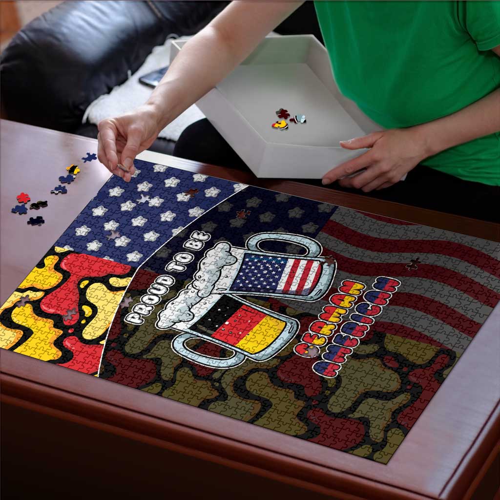 Germany American Heritage Month Puzzle Beer Funny Style - Wonder Print Shop